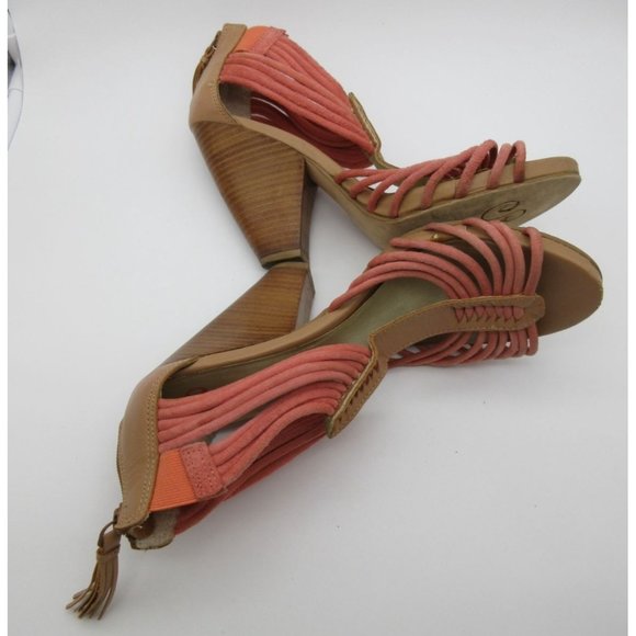 Seychelles cone heel t-strap leather sandals - Picture 6 of 12